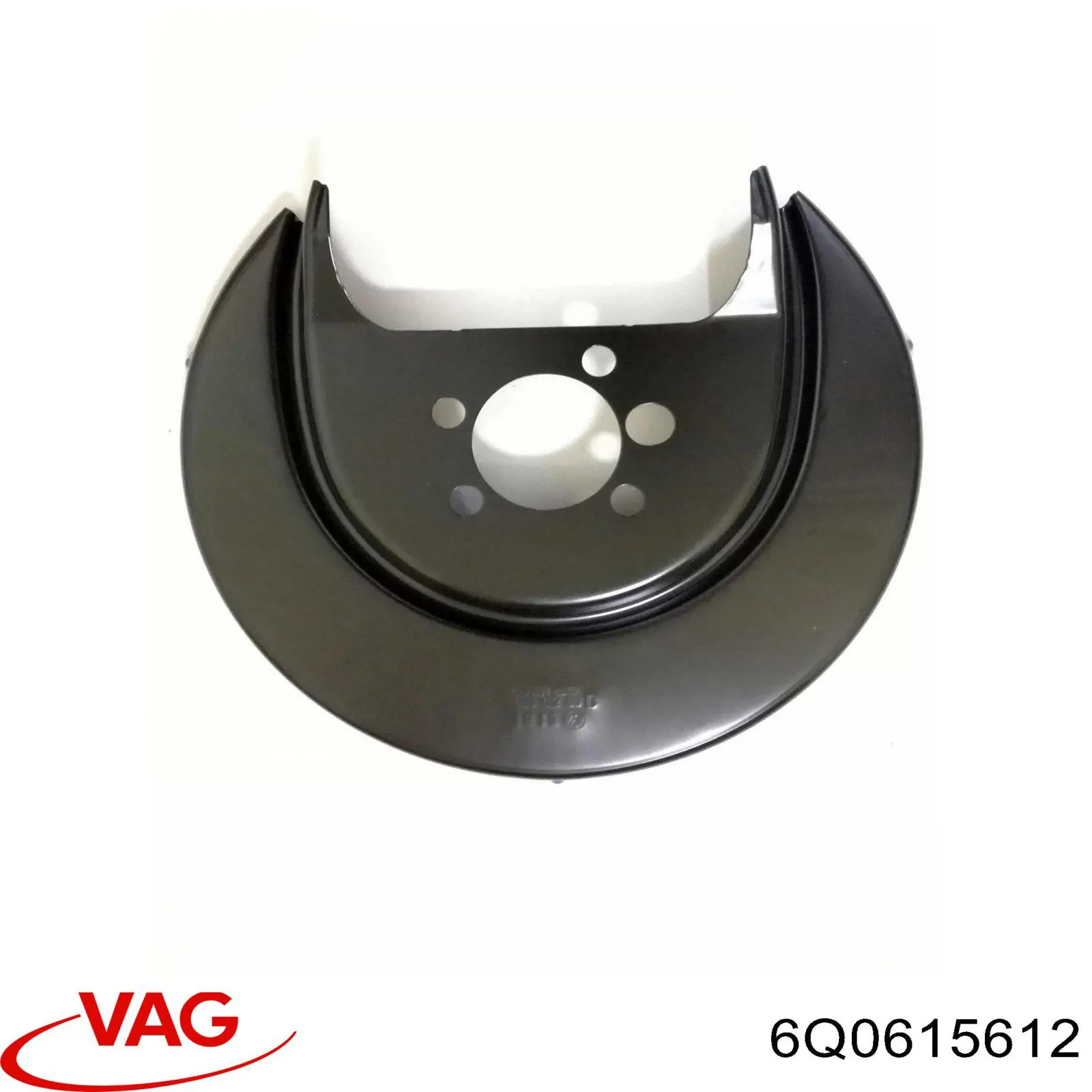 Protector de disco de freno trasero derecho 6Q0615612 VAG