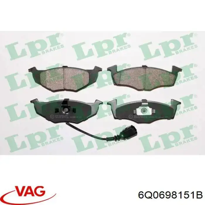 Pastillas freno delanteras VAG 6Q0698151B precio, desde 27,66 EUR