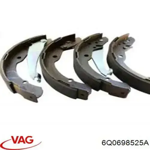 Zapatas de freno traseras VAG 6Q0698525A