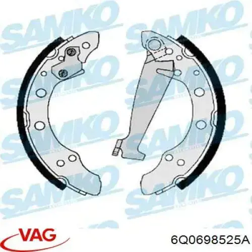 Zapatas de freno de tambor traseras VAG 6Q0698525A precio, desde 22,75 EUR