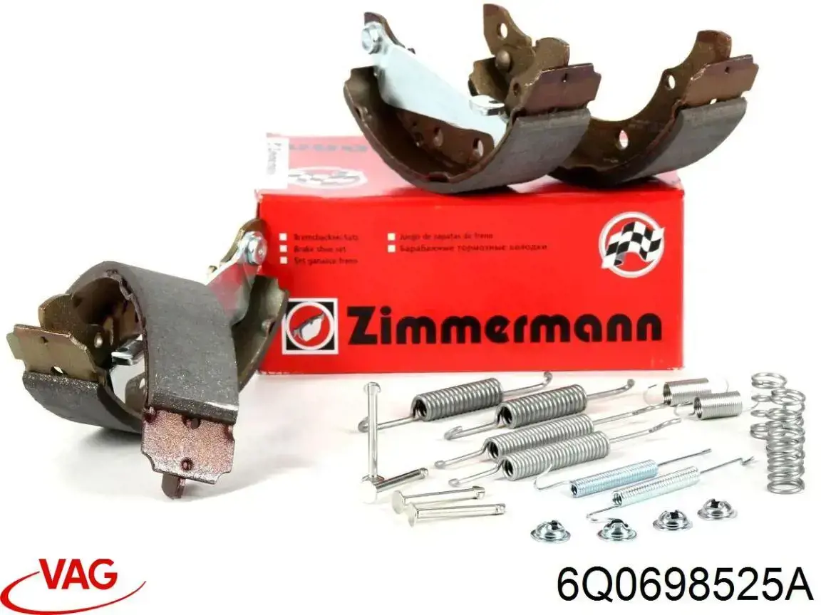 Zapatas de freno 6Q0698525A VAG