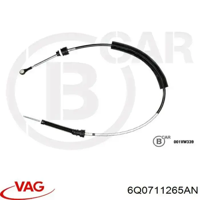 Cable de caja de cambios VAG 6Q0711265AN precio, desde 31,64 EUR