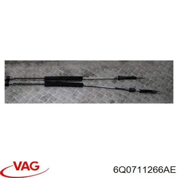 6Q0711266AE VAG cable de accionamiento, caja de cambios, selectora