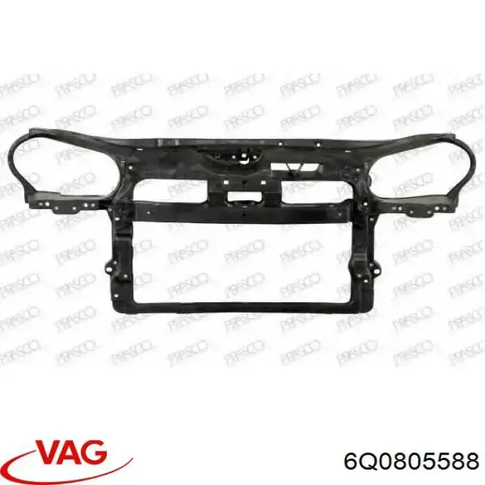 6Q0805588 VAG soporte de radiador completo