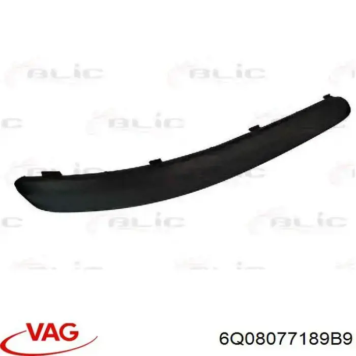 Comprar 6Q08077189B9 VAG Moldura del parachoques delantero derecho