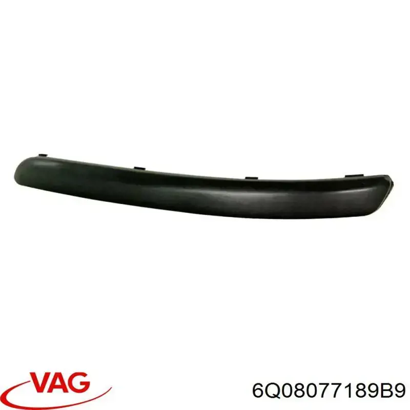 Moldura del parachoques delantero derecho VAG 6Q08077189B9 precio, desde 7,64 EUR