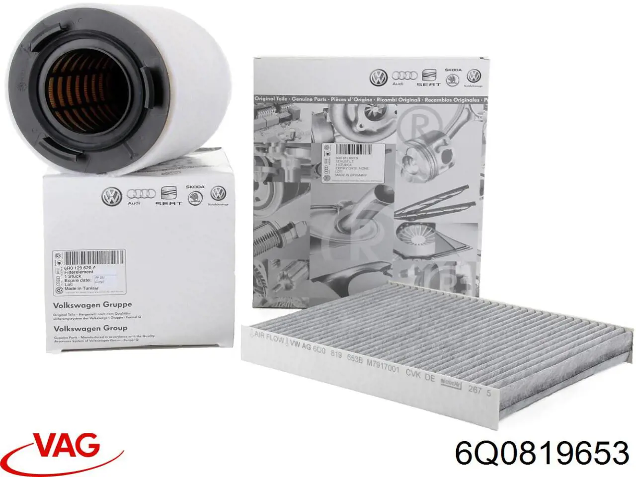6Q0819653 VAG Filtro antipolen