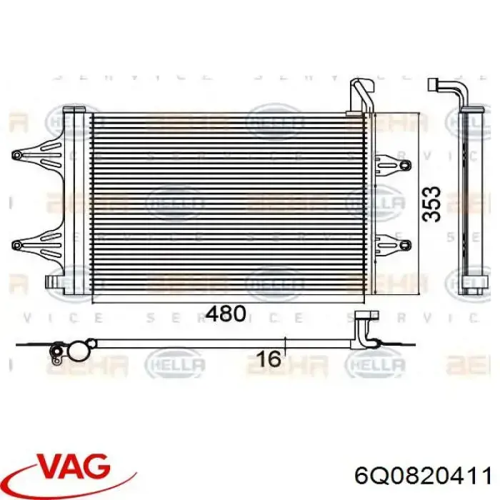 Condensador VAG 6Q0820411