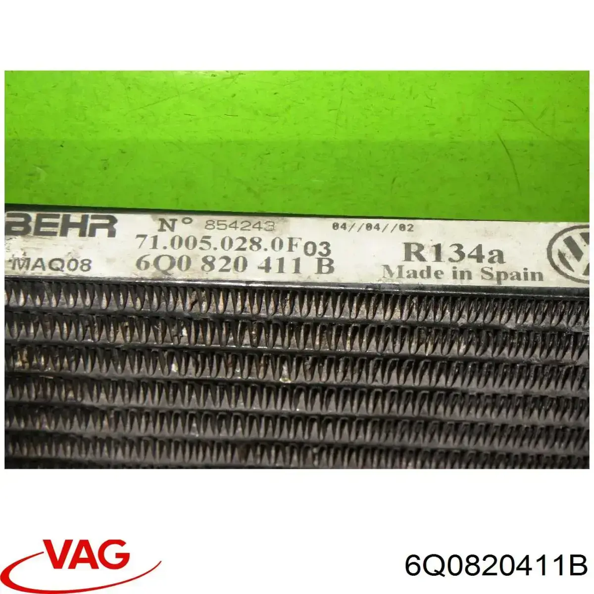 Condensador aire acondicionado 6Q0820411B VAG