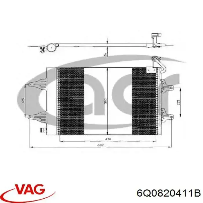 Condensador VAG 6Q0820411B