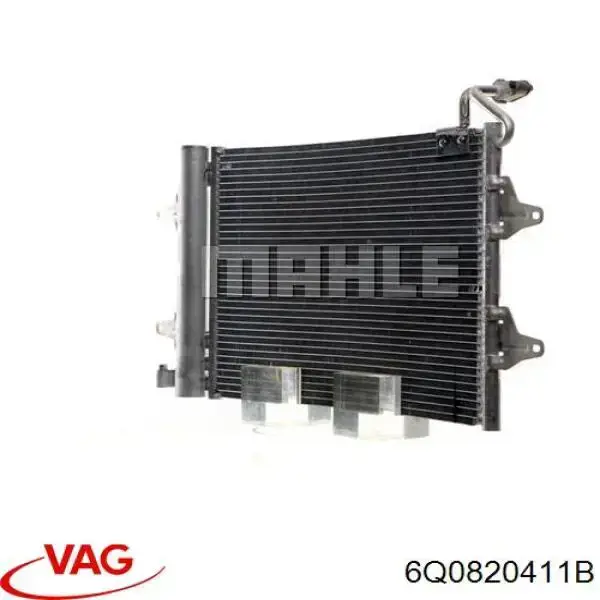 6Q0820411B VAG Radiador de aire acondicionado