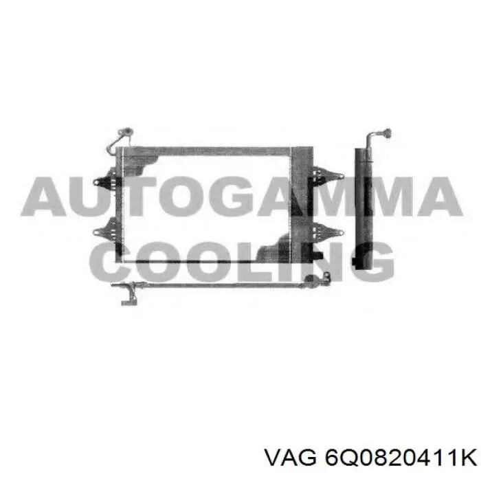 Condensador aire acondicionado 6Q0820411K VAG