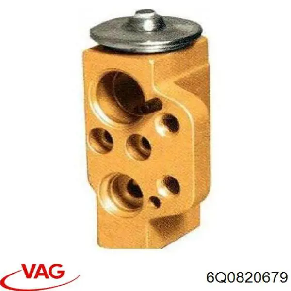 Válvula TRV del aire acondicionado 6Q0820679 VAG
