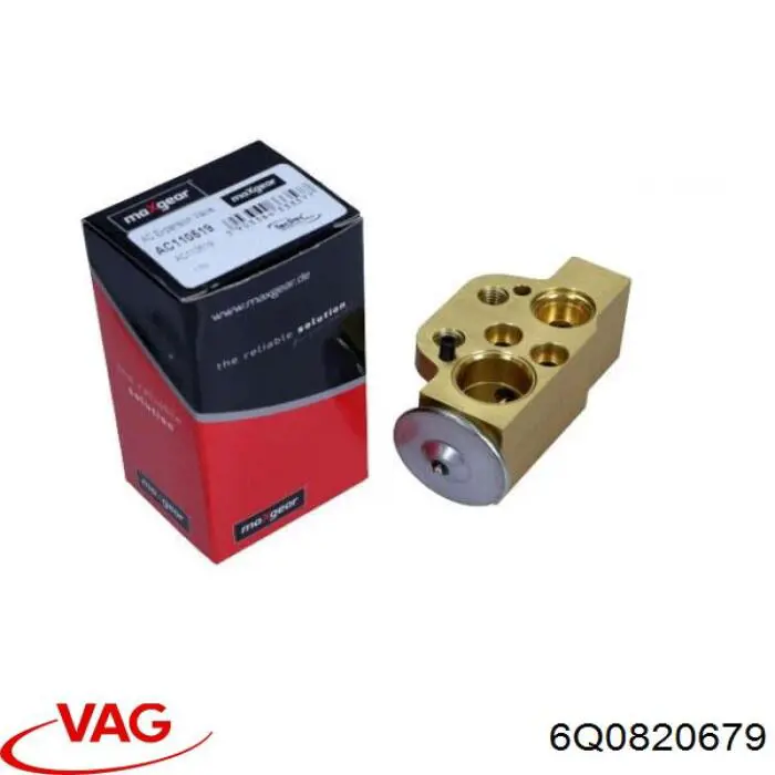 Válvula TRV, aire acondicionado  VAG 6Q0820679