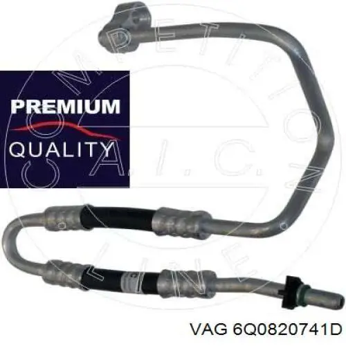 Manguera de aire acondicionado de condensador a evaporador VAG 6Q0820741A