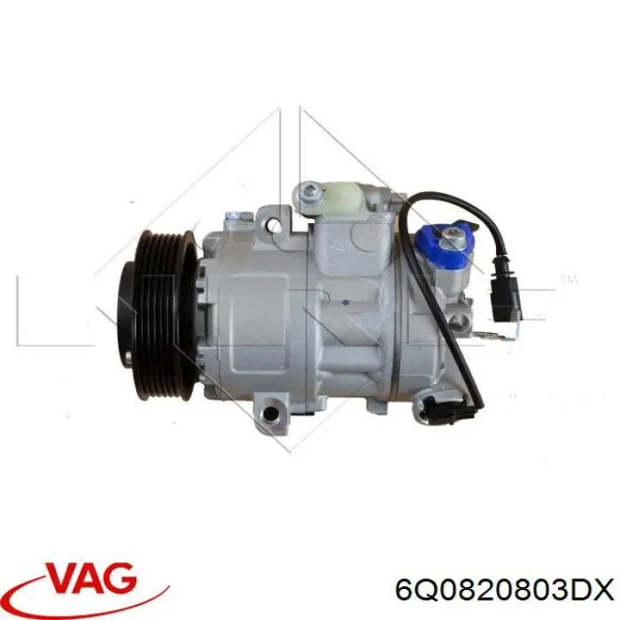 6Q0820803DX VAG compresor de aire acondicionado