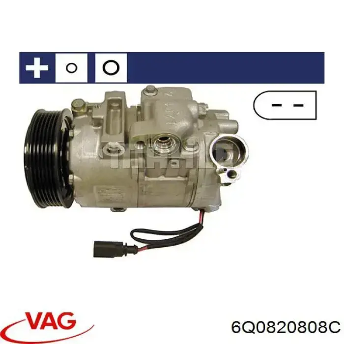 6Q0820808C VAG compresor de aire acondicionado