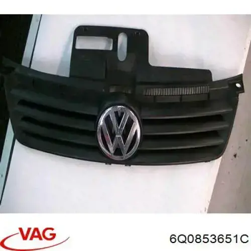 Rejilla delantera VAG 6Q0853651C precio, desde 20,71 EUR