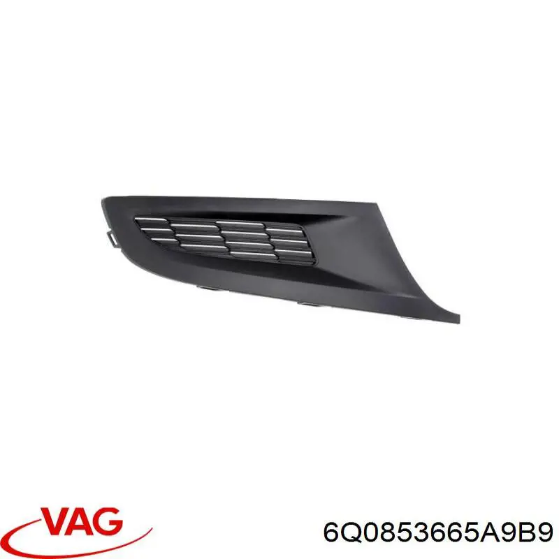Comprar 6Q0853665A9B9 VAG Rejilla del parachoques delantera izquierda
