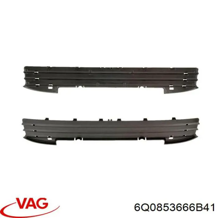 Rejilla derecha del parachoques delantero VAG 6Q0853666B41