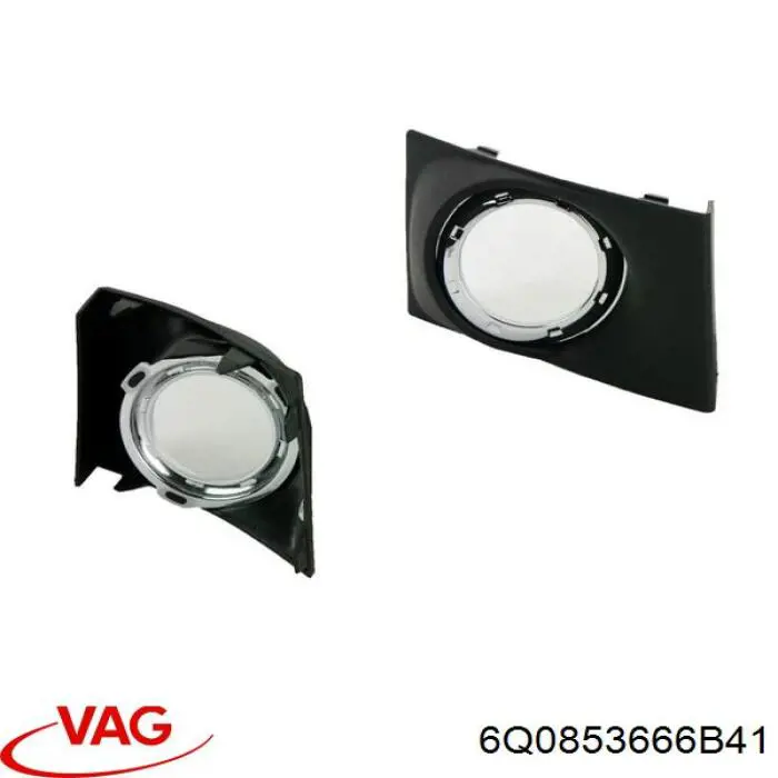 Rejilla derecha del parachoques delantero VAG 6Q0853666B41 precio, desde 9,87 EUR
