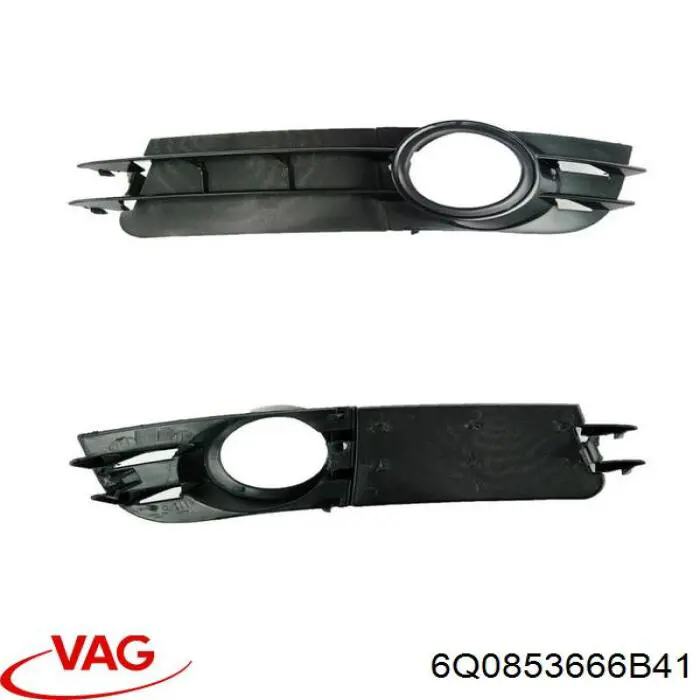 Comprar 6Q0853666B41 VAG Rejilla derecha del parachoques delantero