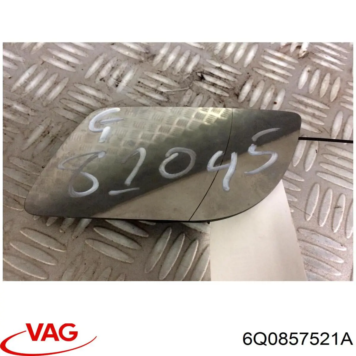 6Q0857521A VAG Cristal de espejo retrovisor exterior izquierdo