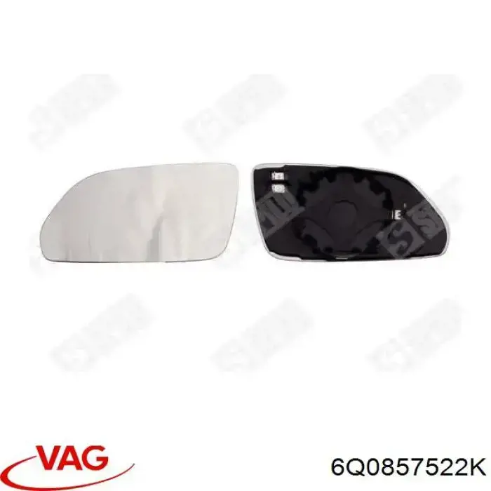 Comprar 6Q0857522K VAG Cristal de espejo retrovisor derecho