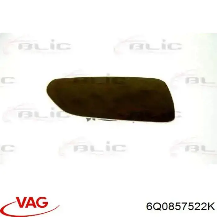 Cristal de espejo retrovisor derecho 6Q0857522K VAG