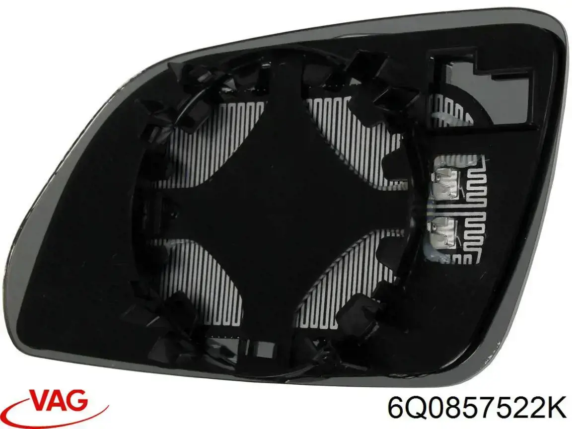 Cristal de retrovisor exterior derecho VAG 6Q0857522K