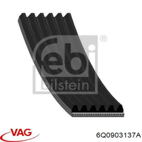 Correa de alternador 6Q0903137A VAG