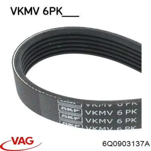 Correa de transmisión trapezoidal VAG 6Q0903137A precio, desde 14,16 EUR