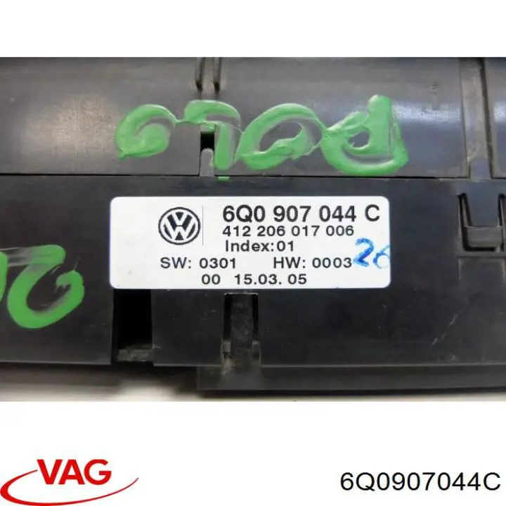 6Q0907044B VAG Unidad de control de la ventilación