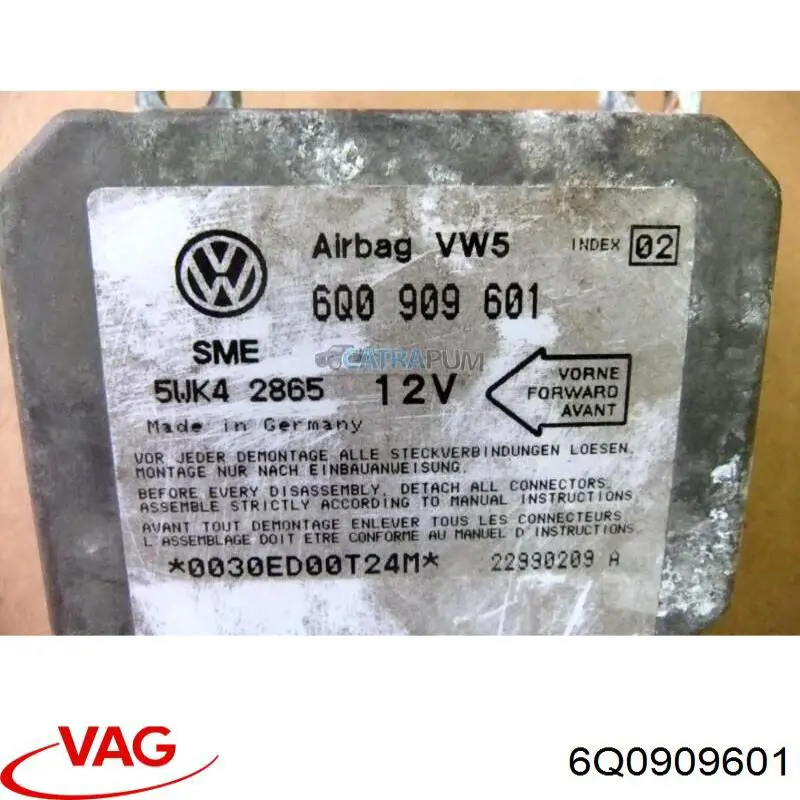 Módulo de control de airbag VAG 6Q0909601 precio, desde 42,11 EUR