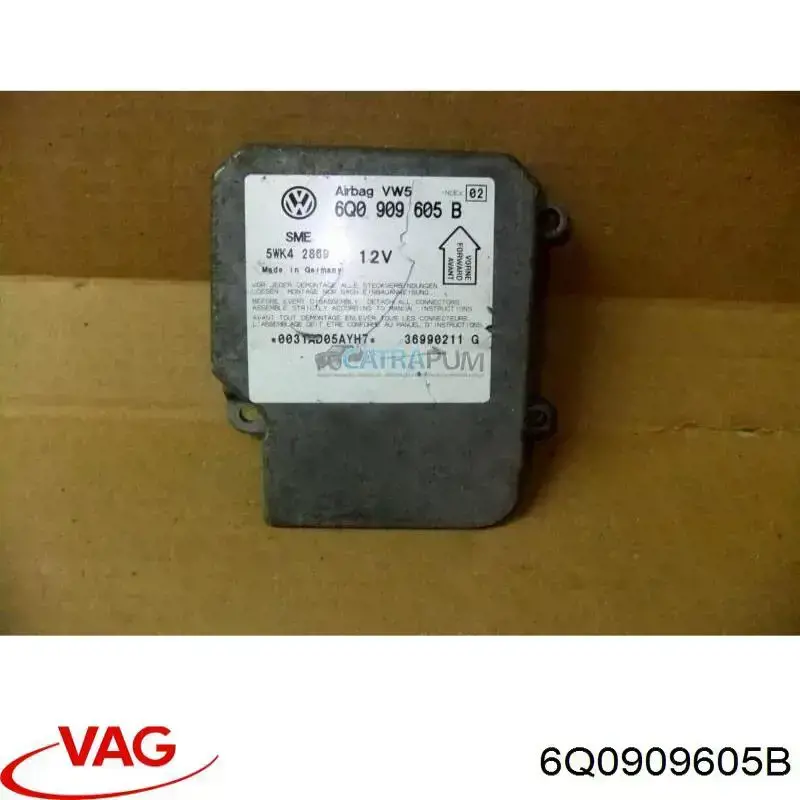 6Q0909605B VAG Módulo de control de airbag