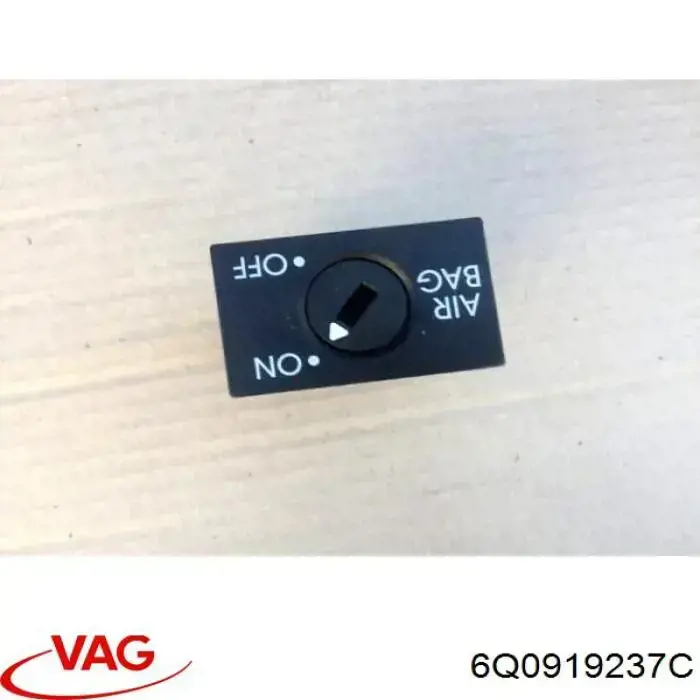Interruptor de desactivación del airbag del pasajero VAG 6Q0919237CB41 precio, desde 69,30 EUR