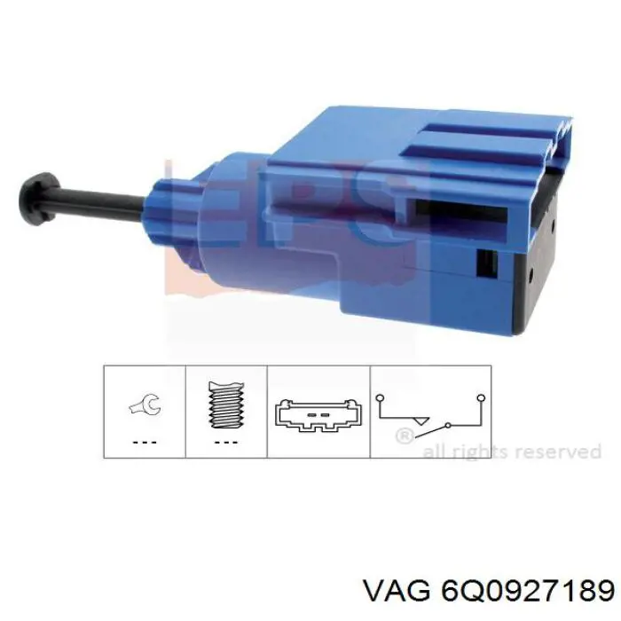 Comprar 6Q0927189 VAG Interruptor de embrague