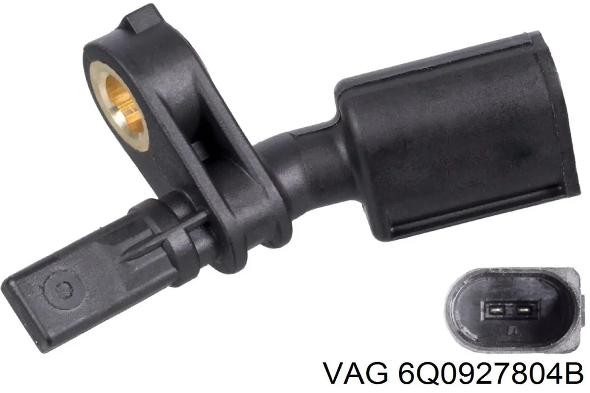 Sensor ABS delantero derecho 6Q0927804B VAG