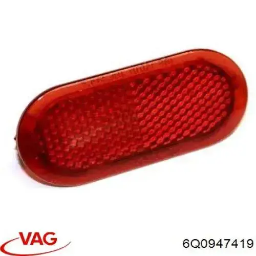 Comprar 6Q0947419 VAG Reflector de parachoques trasero