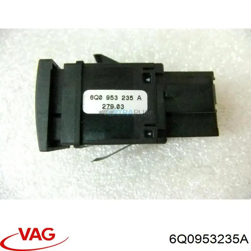Boton de luz de emergencía 6Q0953235 VAG