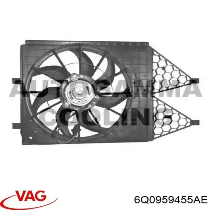 Ventilador del motor 6Q0959455AE VAG