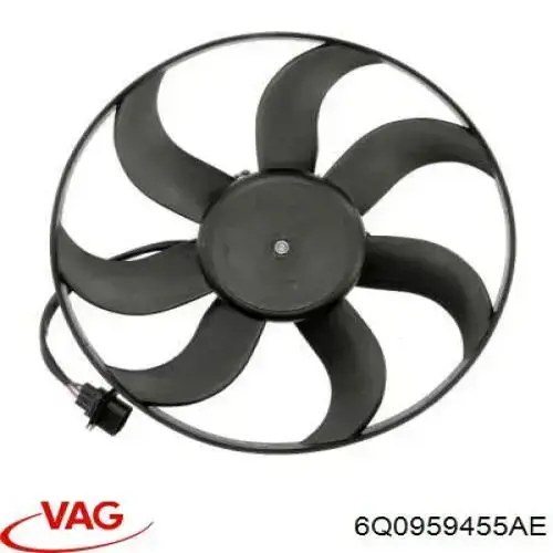 Ventilador de refrigeración del motor VAG 6Q0959455AE