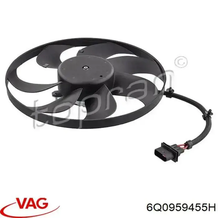 Ventilador de radiador VAG 6Q0959455H precio, desde 105,25 EUR
