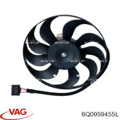 Ventilador de refrigeración completo derecho (motor y hélice) VAG 6Q0959455L precio, desde 70,18 EUR