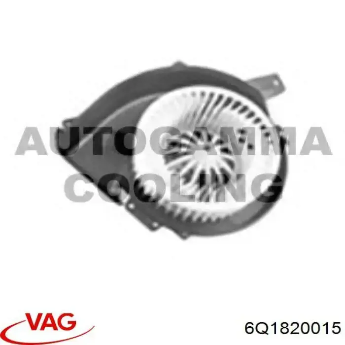 6Q1820015 VAG motor eléctrico, ventilador habitáculo