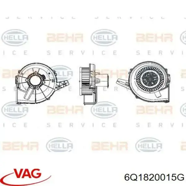 Ventilador habitáculo 6Q1820015G VAG