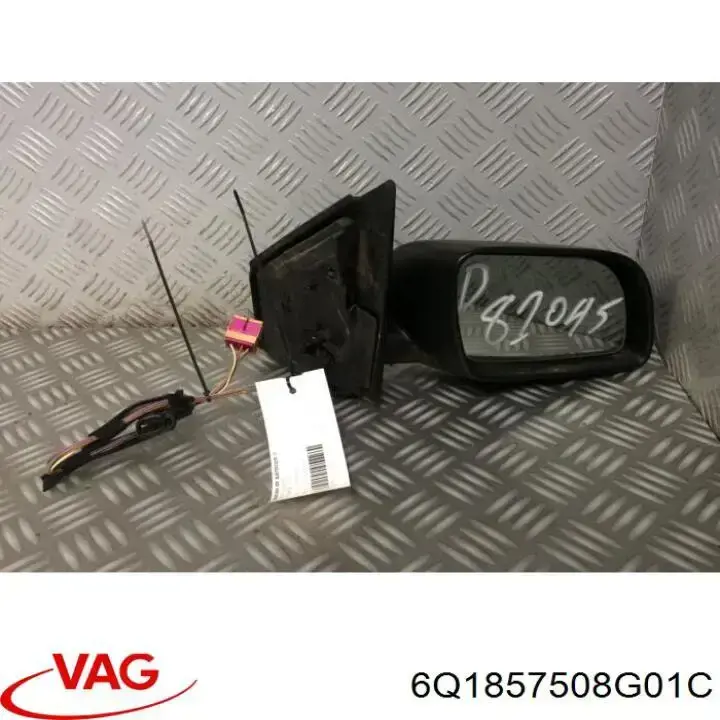 Espejo de retrovisor derecho 6Q1857508G01C VAG
