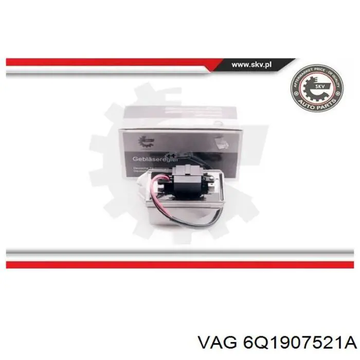 6Q1907521A VAG Resistencia de calefacción