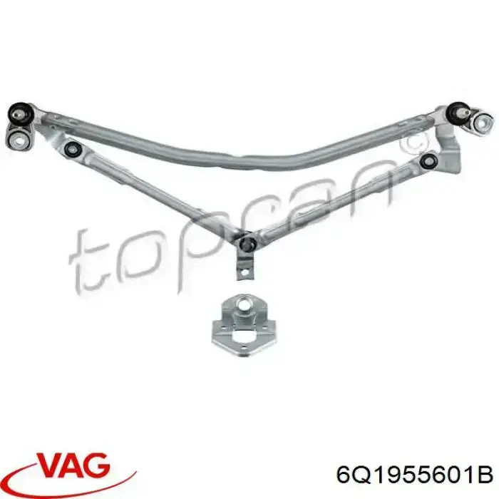 Varilla de limpiaparabrisas 6Q1955601B VAG