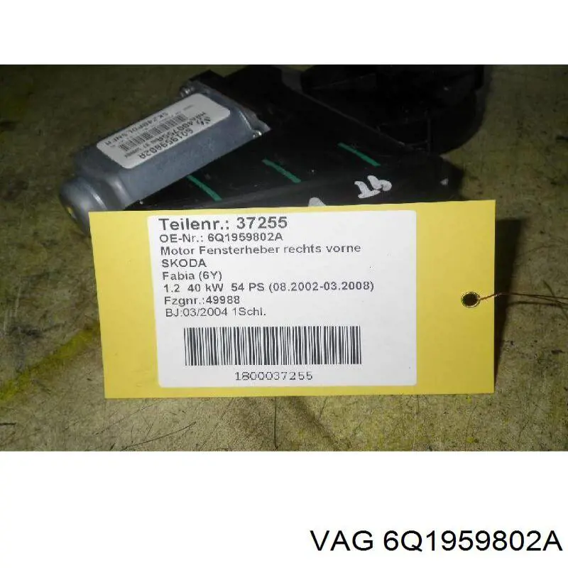 Motor del elevalunas de la puerta delantera derecha VAG 6Q1959802A precio, desde 62,44 EUR